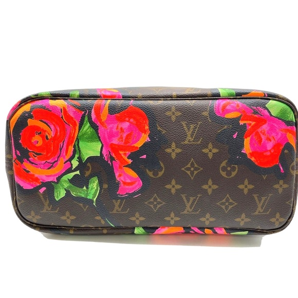 Auth Louis Vuitton Monogram Rose Neverfull MM M48613 Tote Bag NS060933 - Picture 2 of 16